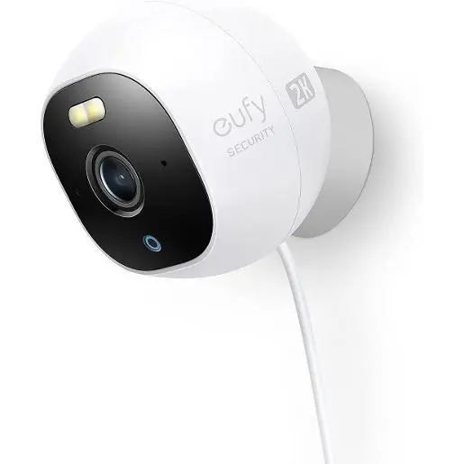 Eufy 2K Indoor/Outdoor Cam with 32GB SD Card White
