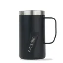 EcoVessel Transit 16 oz Insulated Steel Mug, Black Shadow
