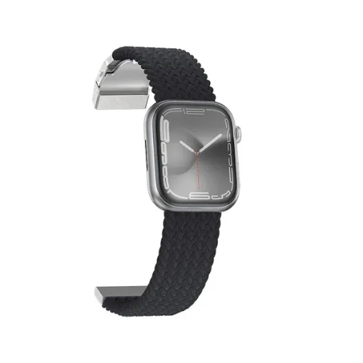 AMAZING THING APPLE WATCH 49/45/44/42MM TITAN WAVE BAND, BLACK