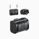 Aecooly Waist Clip Fan, Transparent Black