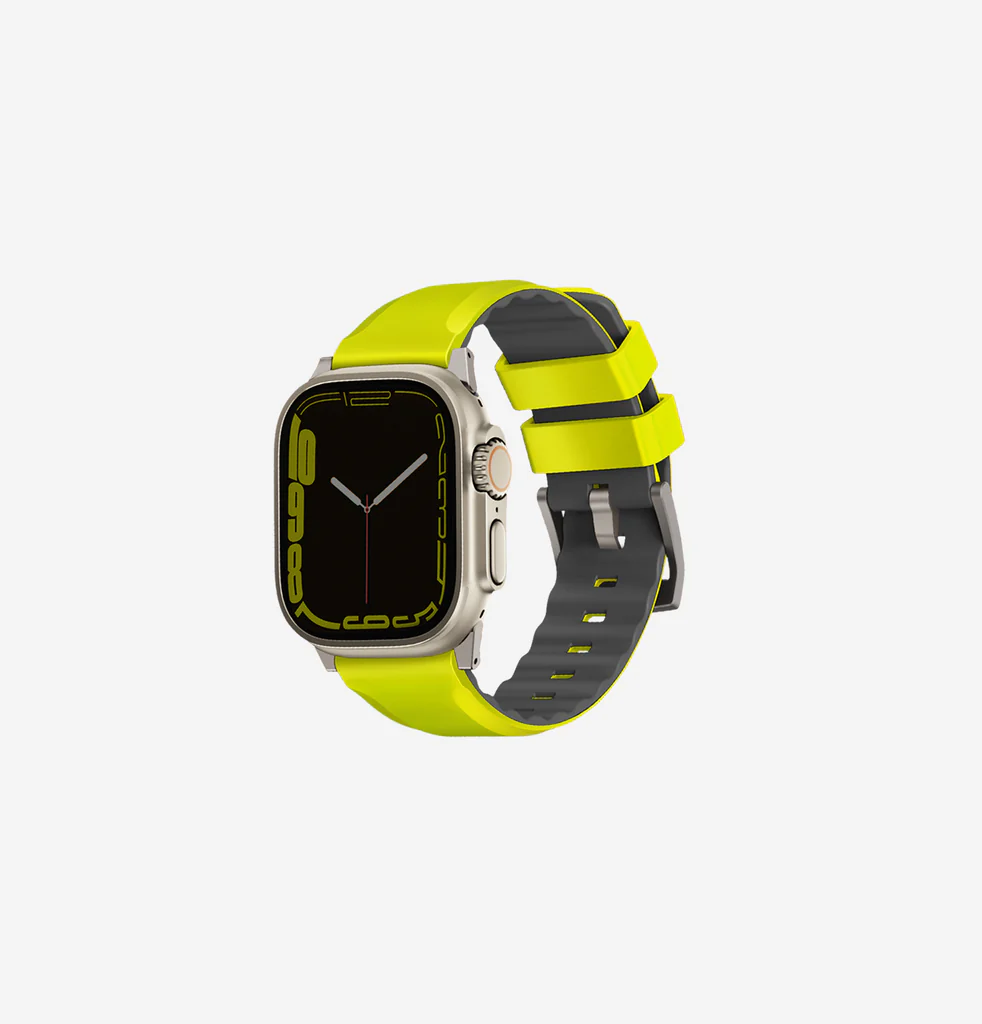UNIQ APPLE WATCH 49|45MM LINUS SILICON STRAP, LIME GREEN