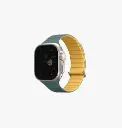 UNIQ APPLE WATCH STRAP 49|45|44|42MM REVIX EVO, VIRIDIAN GREEN/BURNT YELLOW