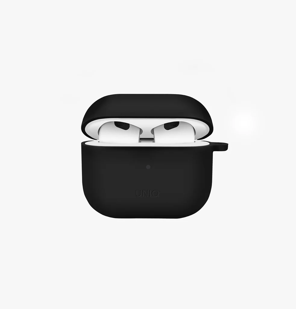 UNIQ AIRPODS 4 NEXO SILICONE CASE, BLACK