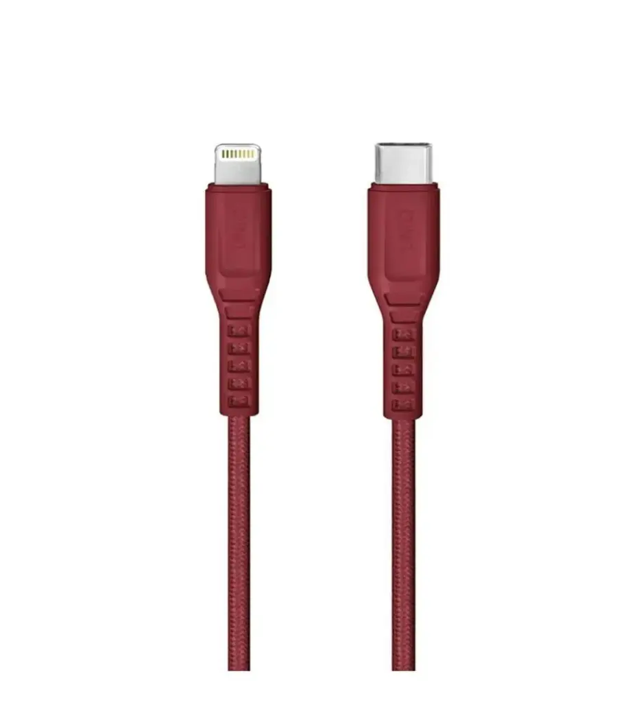 Uniq Flex 1.2m USB-C to Lightning Cable Red
