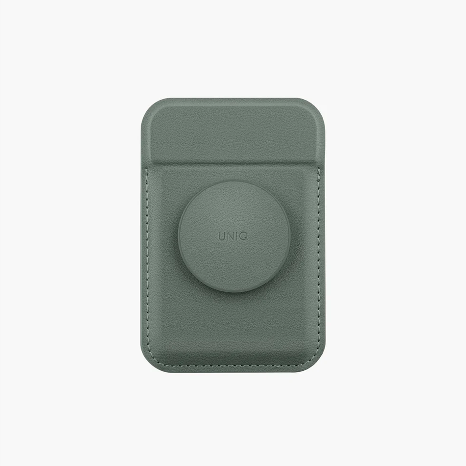 UNIQ FLIXA SLIM MAGNETIC CARD HOLDER, LICHEN GREEN