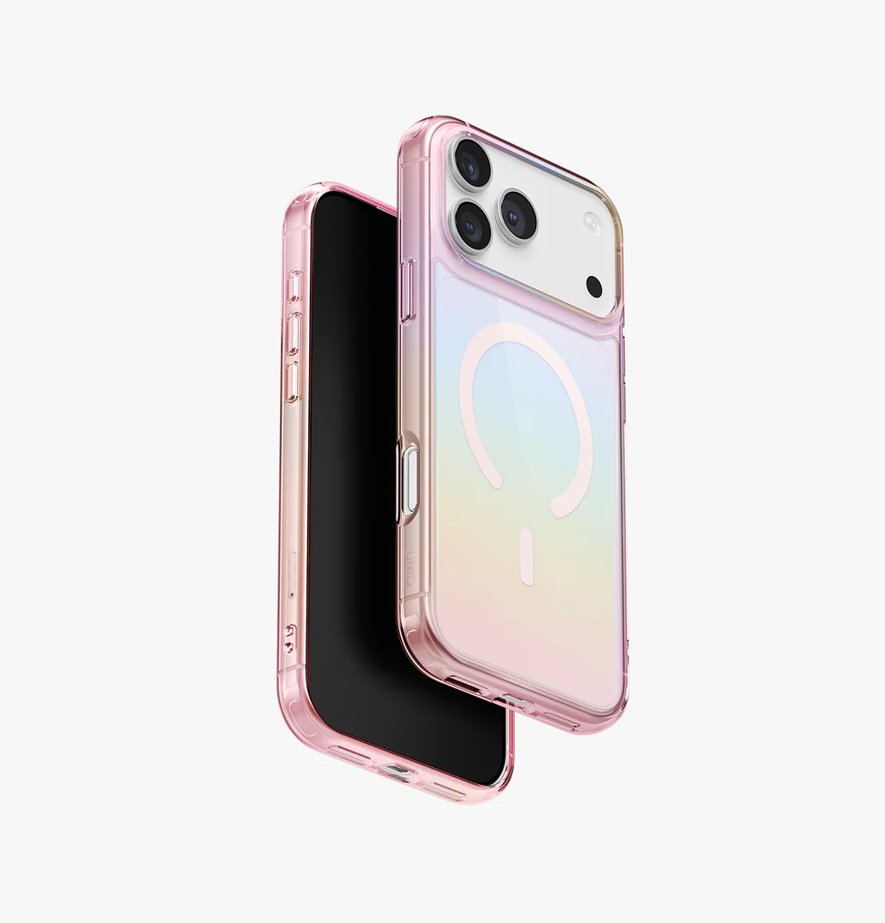 UNIQ Iridescia iPhone 17 Pro, Pink Prism