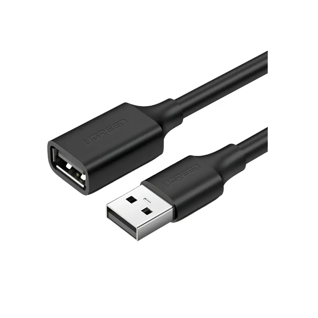UGREEN 1M USB-A 2.0 Male to Female Cable, Black