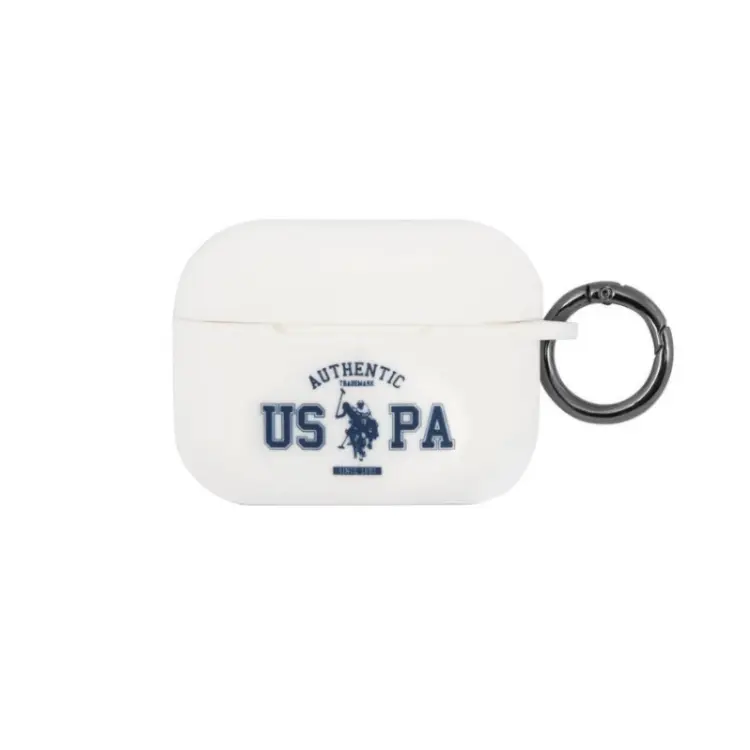 U.S. POLO ASSN. AIRPODS 3 SILICON USPA, WHITE