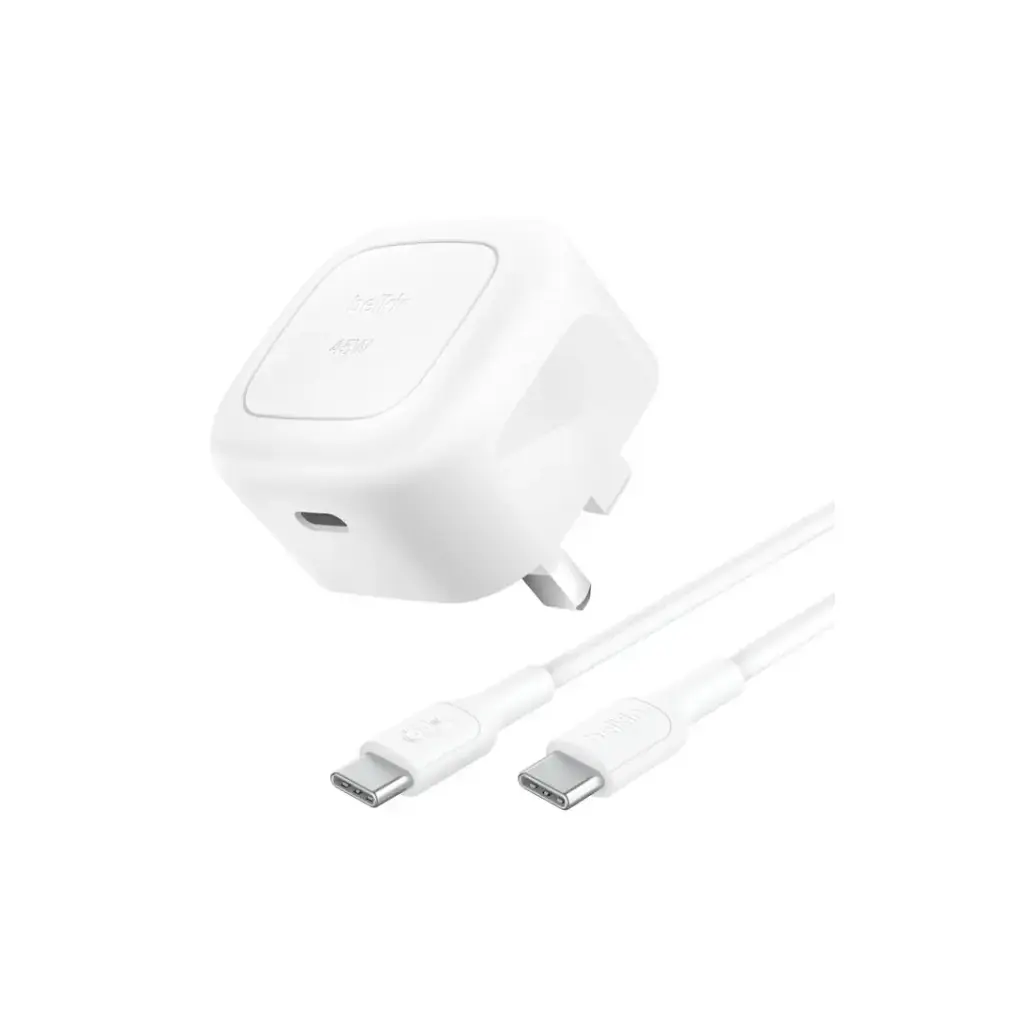 Belkin 45W USB PD WALL CHARGER with 1M C-C , White