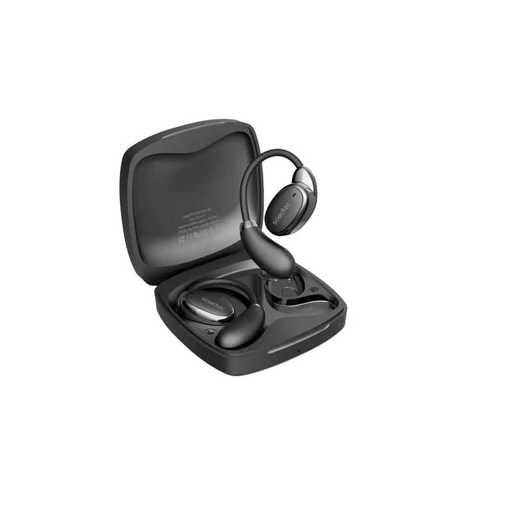 Soundtec Aero Tune Open Wearable Earbuds, Black