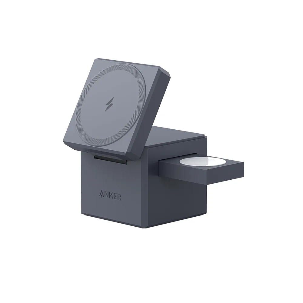 Anker 3-in-1 Cube with MagSafe, Gray