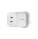 Belkin BoostCharge Pro 45W GaN Dual Wall Charger, White