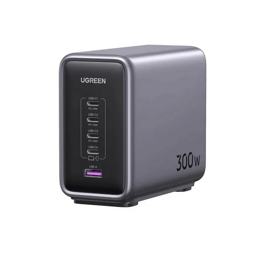 UGreen Nexode 300W 5-Port GaN Desktop Charger, Black
