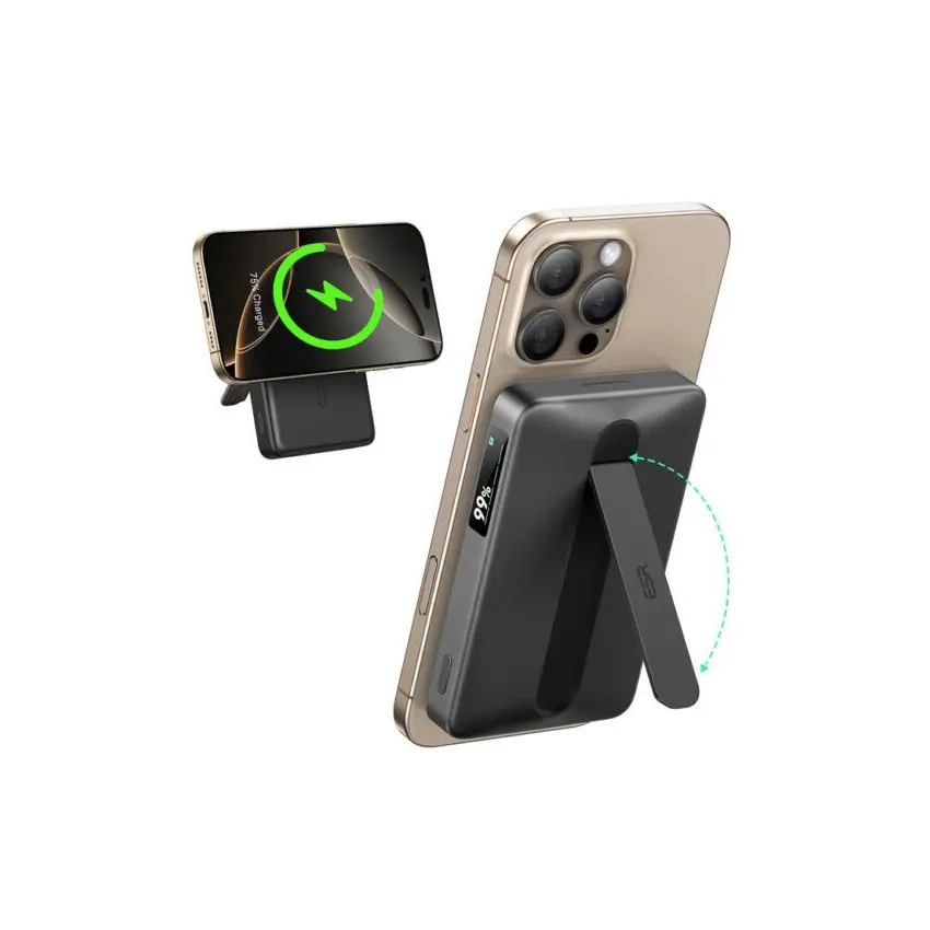 باور بانك ESR Qi2 MagSlim مع حامل سعة 10K