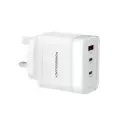 Powerology Lunex 100W 3 Ports Adapter , White