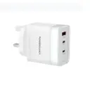 Powerology Lunex 65W 3 Ports Adapter, White