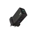 Powerology GaNex 100W Multi-port Adapter, Black