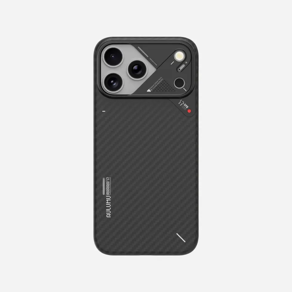 AULUMU iPhone 17 Pro Max Aramid Fiber Case, Black