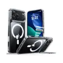 ESR iPhone 17 Pro Classic Hybrid Magnetic Case with Stash Stand, Clear