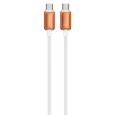 Powerology Zinco Series 60W USB-C to USB-C Cable, Orange