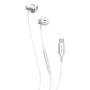 Powerology Type-C Stereo Wired Earphones, White