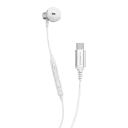 Powerology Type-C Mono Wired Earphones, White