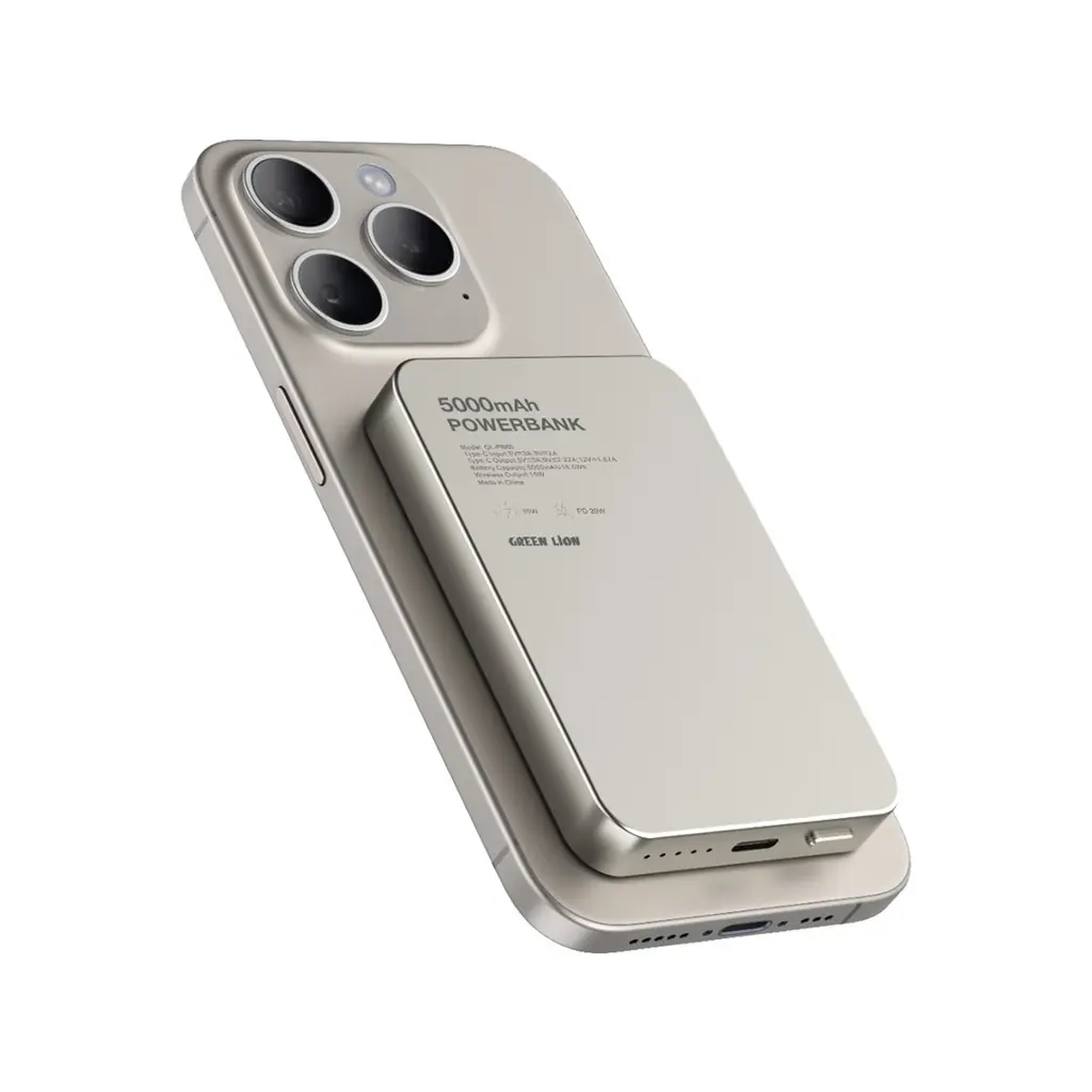 Green Lion 5K Magsafe Powerbank, Titanium