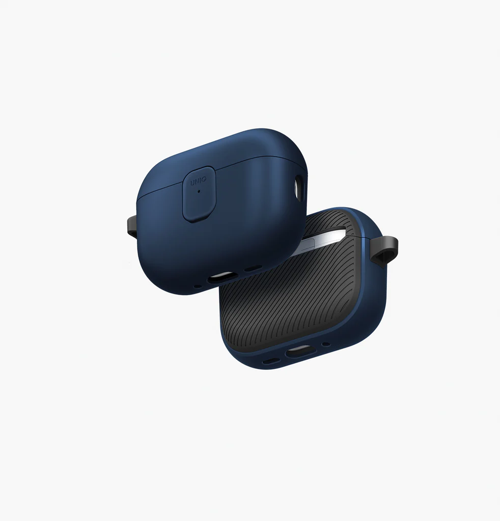 UNIQ Clyde Airpods Pro 3 Lock Case, Royal Blue | Dark Grey