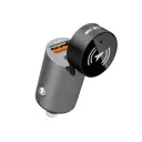 Green Lion Tracker Dual Port Car Charger, Black