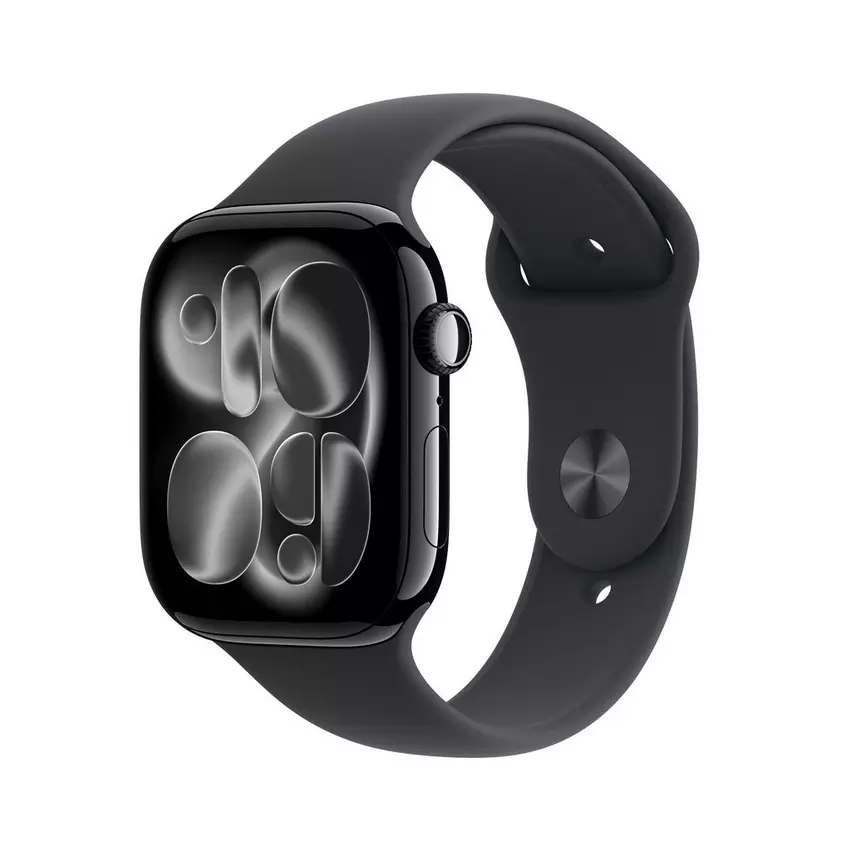 Apple Watch Series 11 GPS 46MM Jet Black - Black Sport Band - M/L 