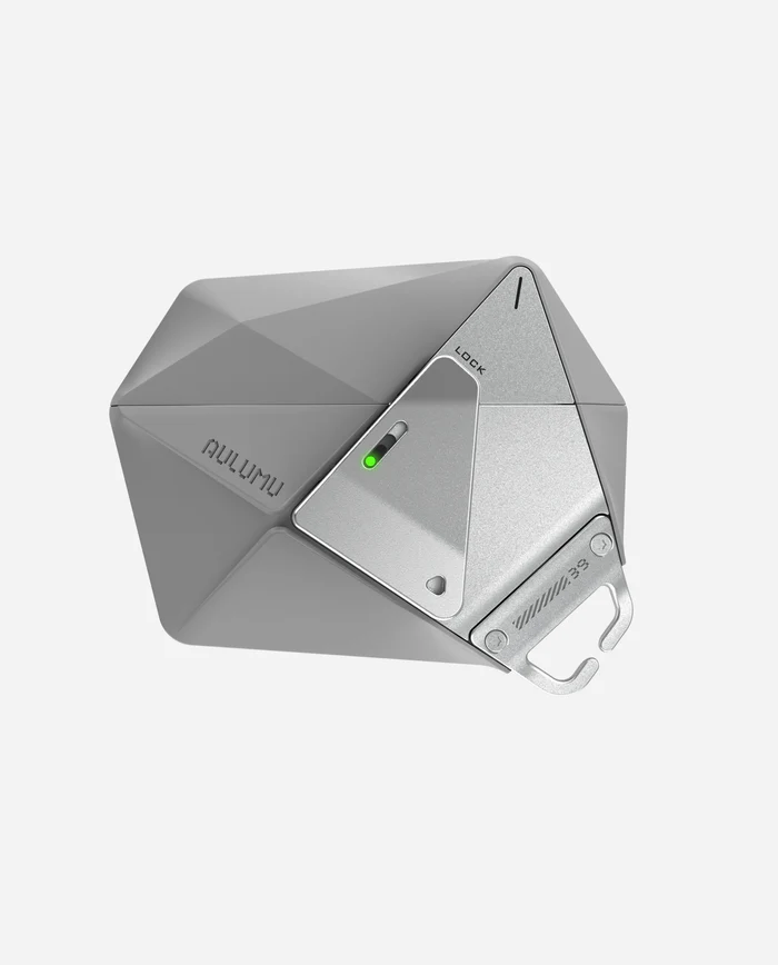 AULUMU A39 Geometric Case for AirPods Pro 3, Gray
