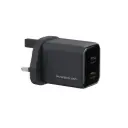 Powerology Volt-X 45W Multi-port Adapter, Black