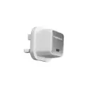 Powerology QX 45W Pocket-Sized GaN Adapter, White | Silver