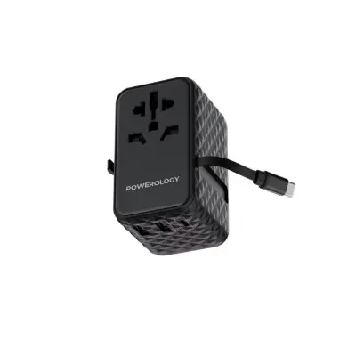 محول سفر باورولوجي PD 20W مع باور بانك مدمج