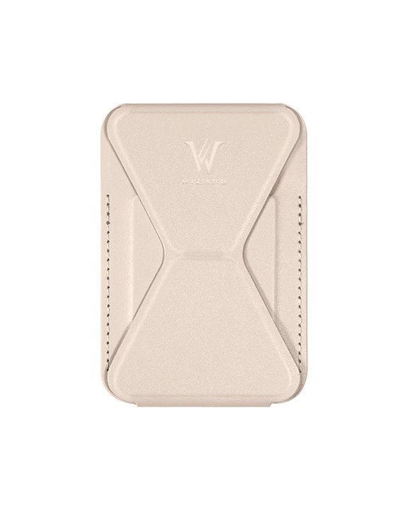 Wizard Arco Phone Stand & Wallet, Desert White