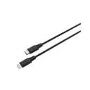 Powerology 2M USB-C to Lightning Cable, Black