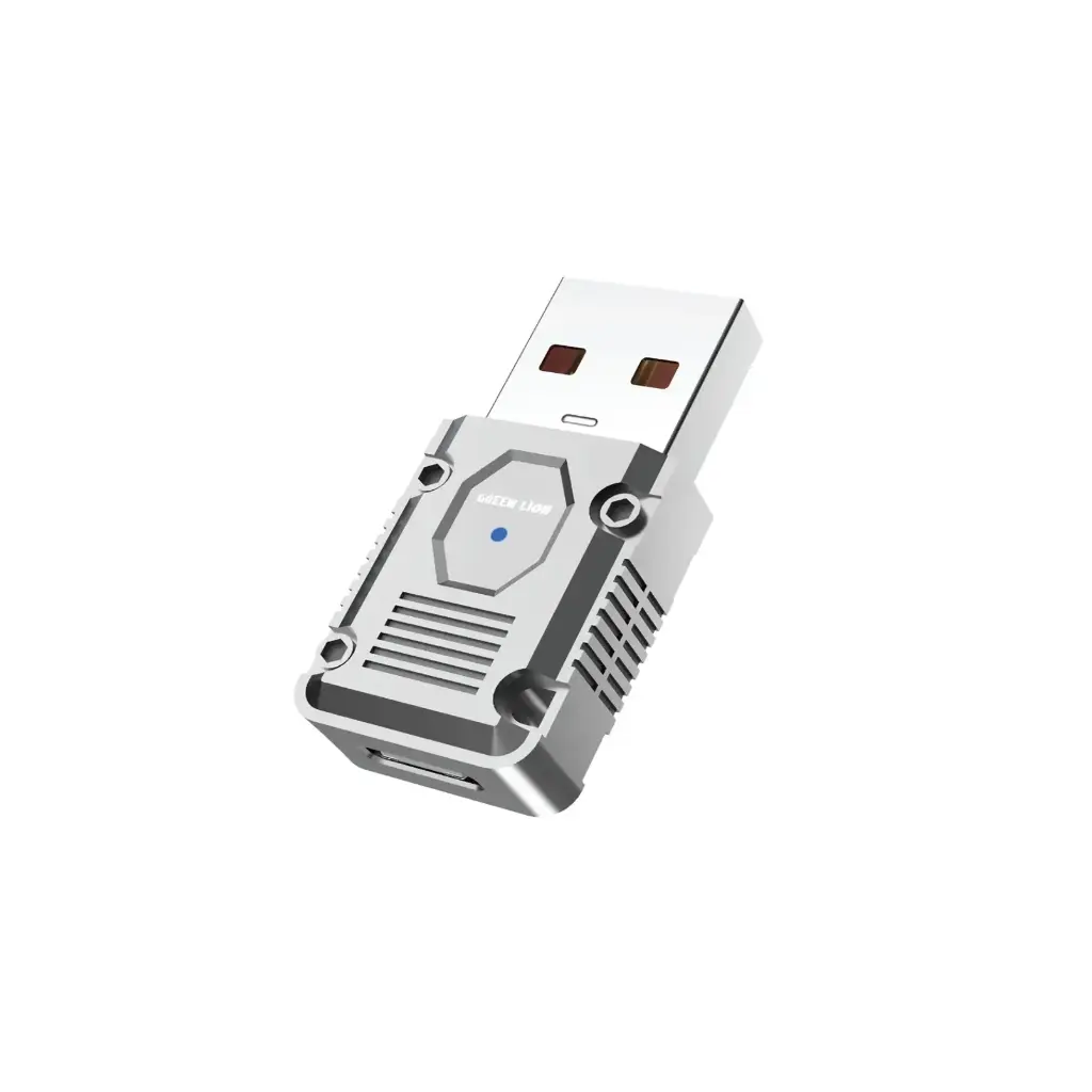 Green Lion 120W OTG Adapter USB-A to USB-C, Silver