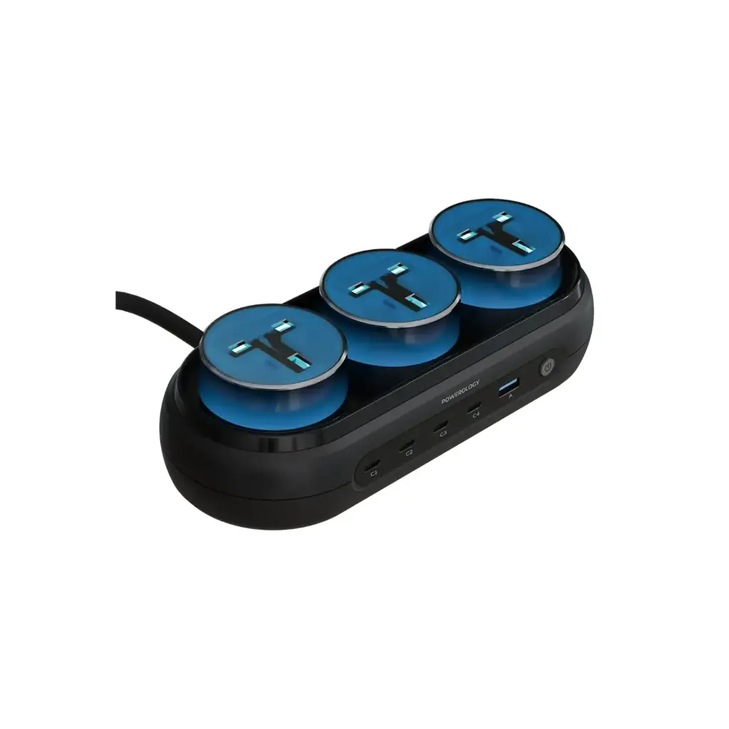 Powerology Holix Gan Multi-Port Power Station, Grey