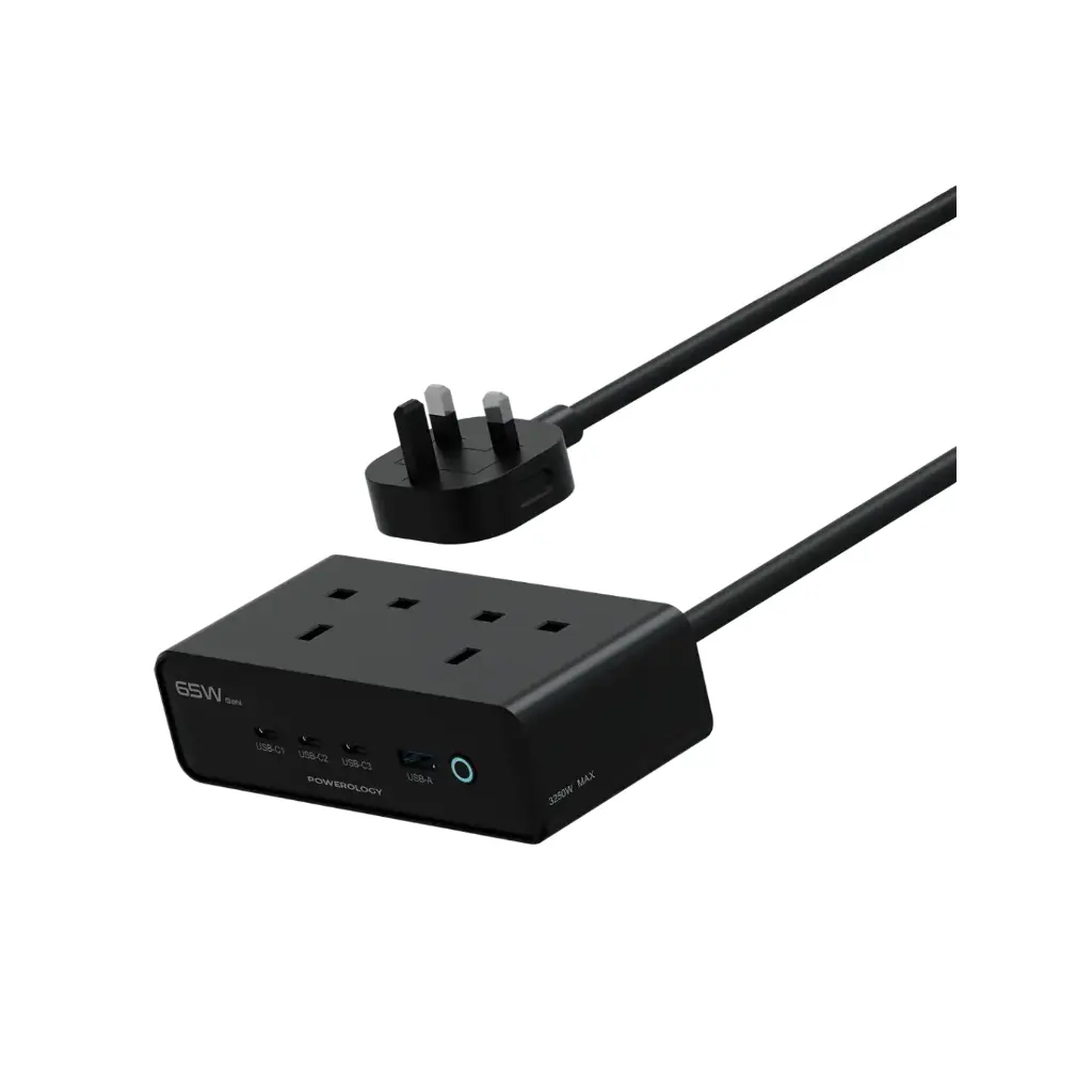 Powerology Omnix Desktop Charging Station, Black