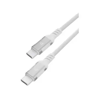 Powerology 1.2M 60W USB-C to USB-C Cable, White