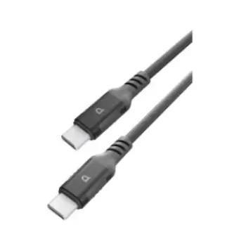 Powerology 1.2M 60W USB-C to USB-C Cable, Dark Gray