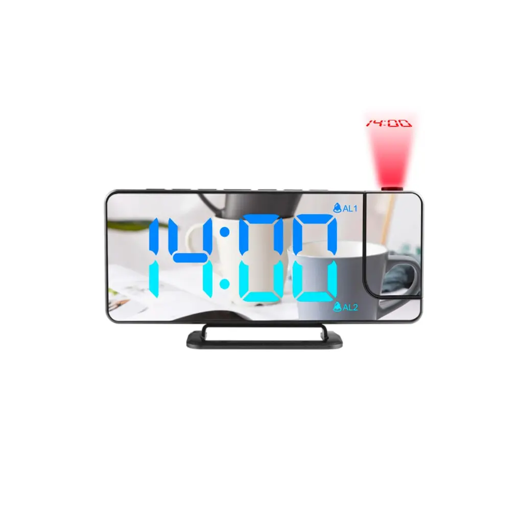 Digital Mirror Projection Alarm Clock