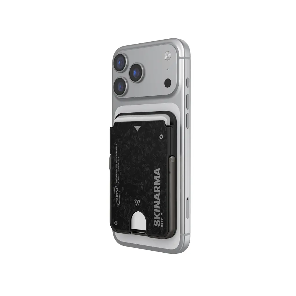 Skinarma Vektor Magsafe Card Holder with Kick Stand, Onyx