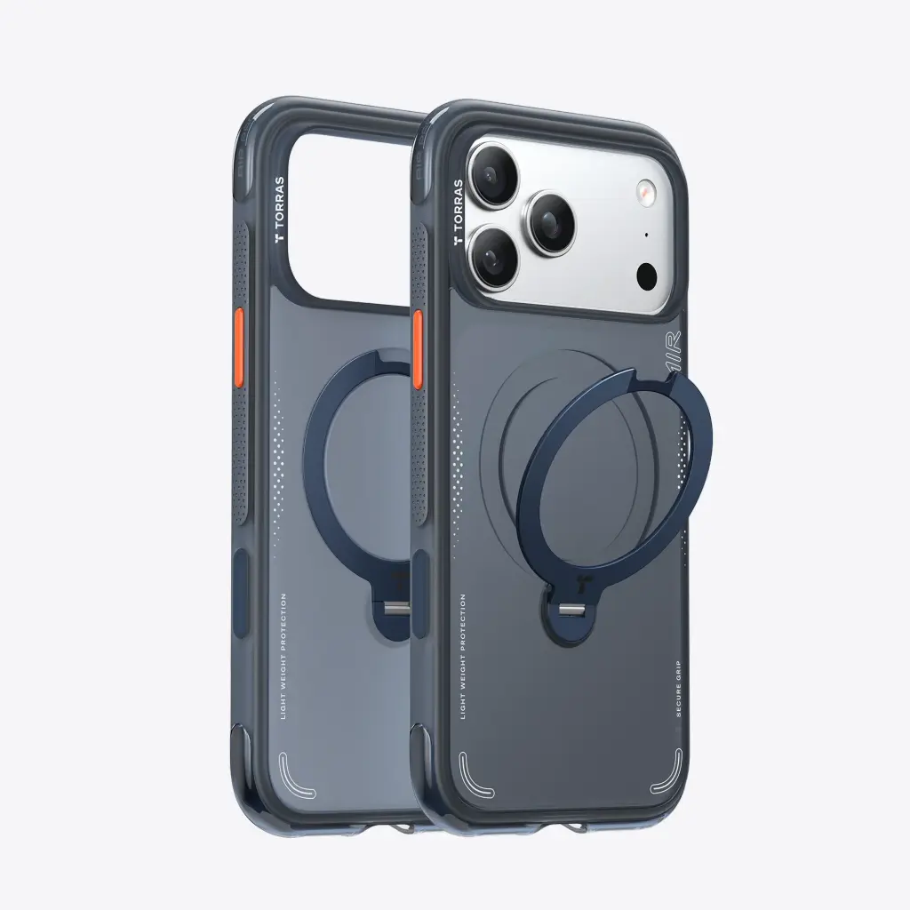 Torras iPhone 17 Pro Max Ostand Spin Air, Midnight Blue