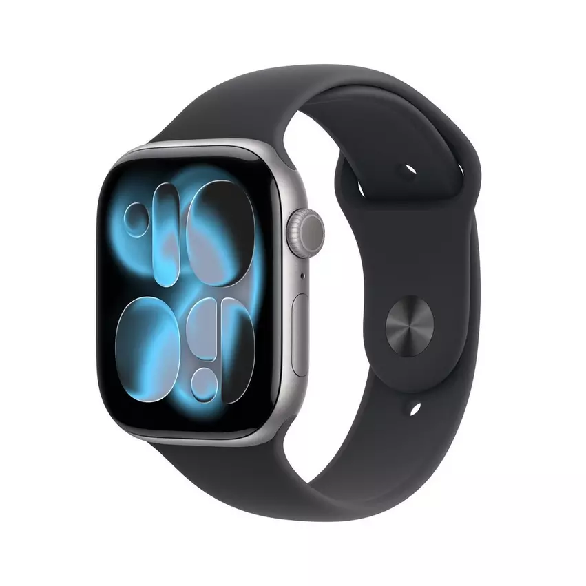 Apple Watch Series 11 GPS 46MM Space Gray - Black Sport Band - M/L