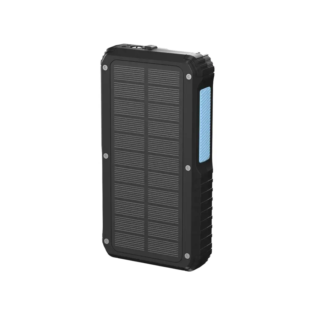 Powerology 20000MAH Solar Wireless Power Bank, Black