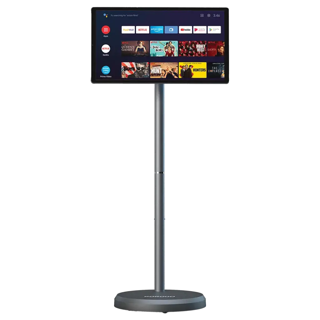 Porodo Surf 21.5" Portable Smart Monitor with 27000mAh Battery, Gray