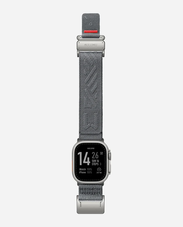 AULUMU C03 Titanium Mag Buckle Band, Silver|Gray