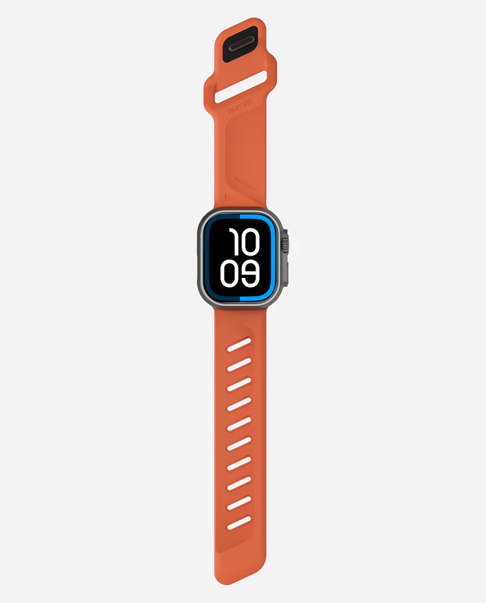 AULUMU A02 Offbeat Sport Band for Apple Watch 44|46|49MM, Red Orange