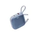 شاحن محمول كودا 3 في 1 5000 ملي أمبير قابل للطي مع يو اس بي سي ولايتنينج متوافق مع ساعة أبل من بازيك - لون أبيض